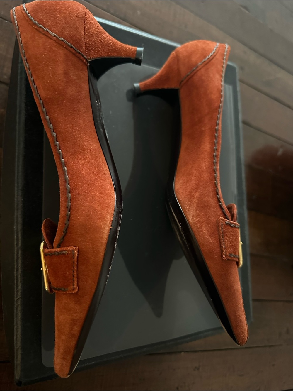Prada Suede Kitty Heels - Picture 8 of 14